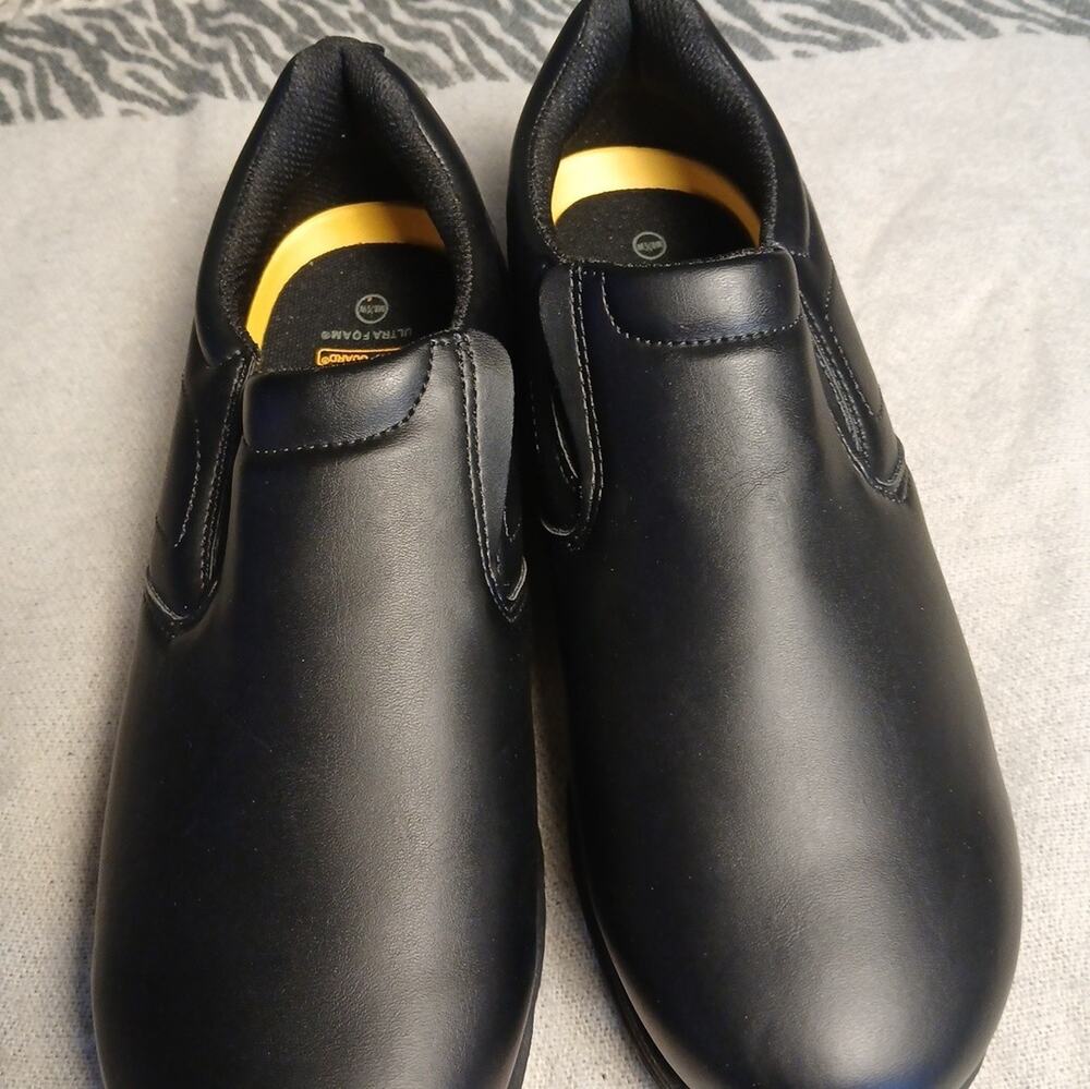 Perry Ellis Mens Portfolio Slip Guard Ultra Foam 8 1/2 W black men's Shoe NEW